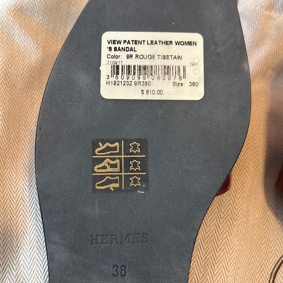 HERMES Calfskin View Sandals - Full Set 🧡 - Picture 5 of 7